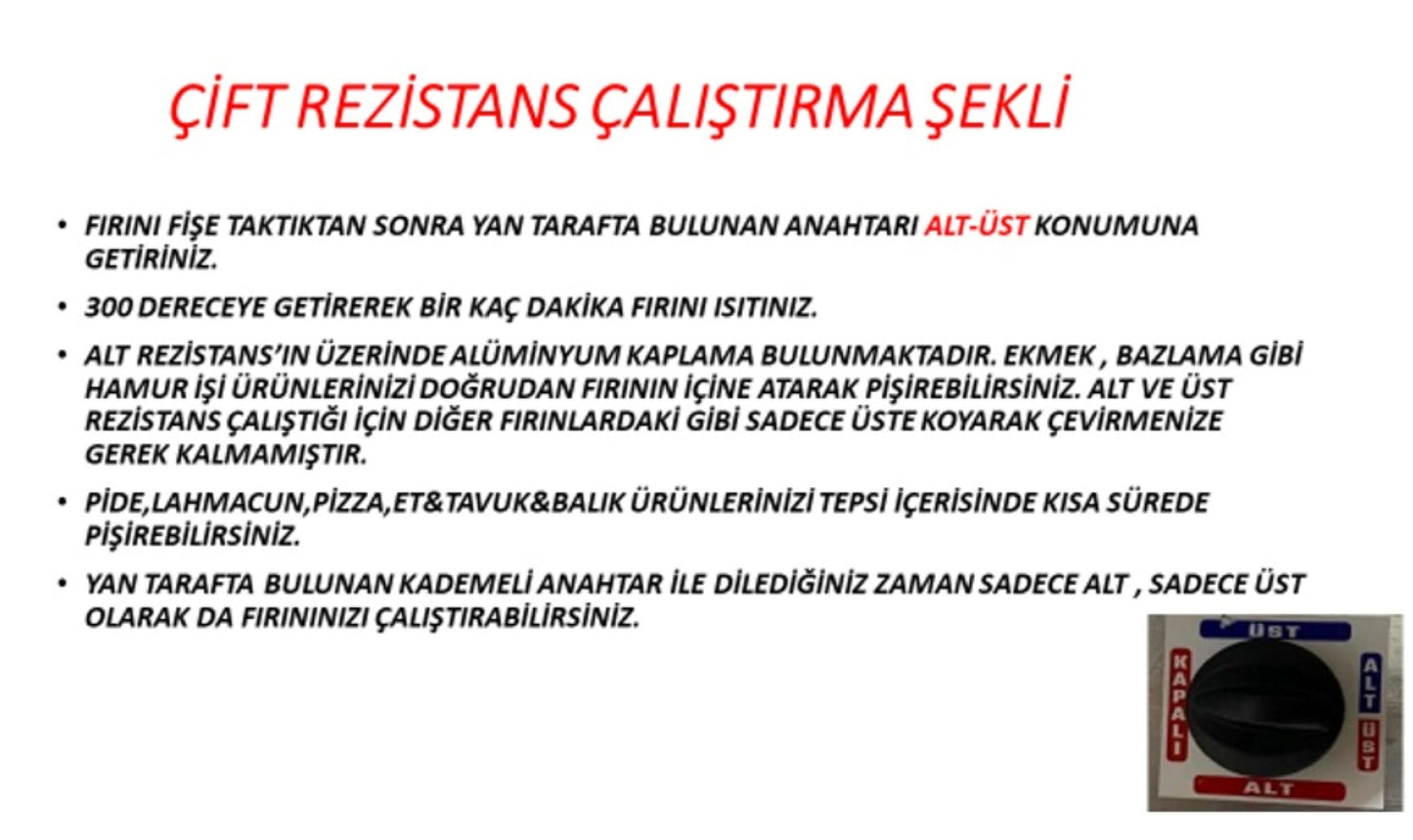 Hamaratım Çift Rezistans Fırın